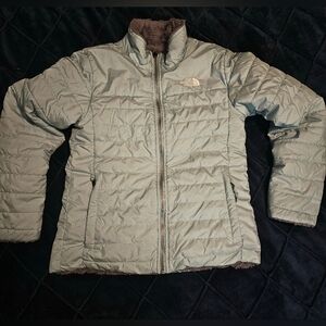 THE NORTH FACE Reversible Mossbud Swirl, girls M (14-16), blue/gray